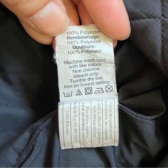 J.Crew Women’s Black Quilted Jacket Size M Slim Fit Diamond Puffer - Picture 11 of 15